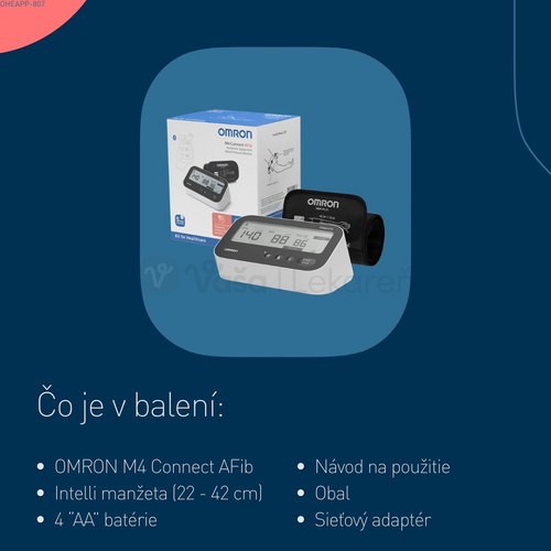 OMRON M4 Connect AFib Digitálny tlakomer na rameno