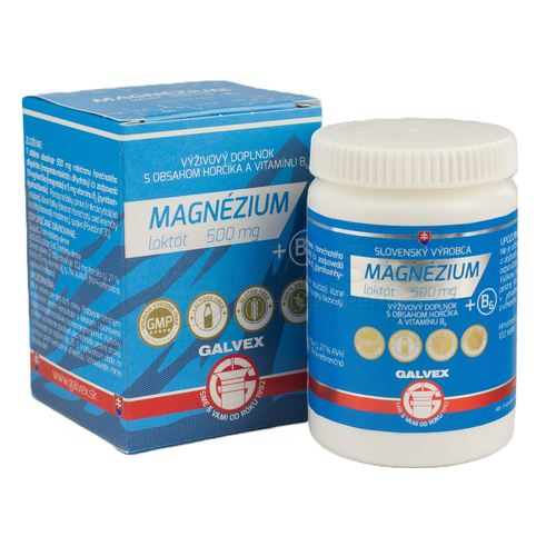 Galvex Magnézium Laktát 500 mg + B6