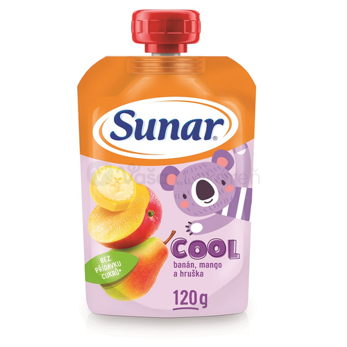 Sunar Cool Ovocná kapsička Hruška, banán, mango (od ukončeného 12. mesiaca)