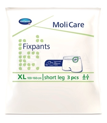 MoliCare Fixpants Short Leg XL Fixačné nohavičky kratší strih (100-160 cm)