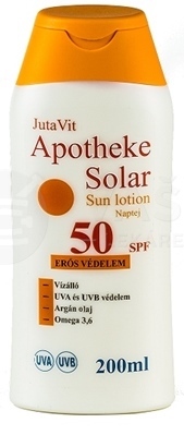 JutaVit Apotheke Solar hydratačné mlieko na opaľovanie SPF50