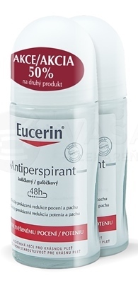 Eucerin Deo Roll-on antiperspirant (Výhodné duo balenie)