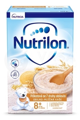 Nutrilon Obilno-mliečna kaša 7 obilnín piškótová (od ukončeného 8. mesiaca)