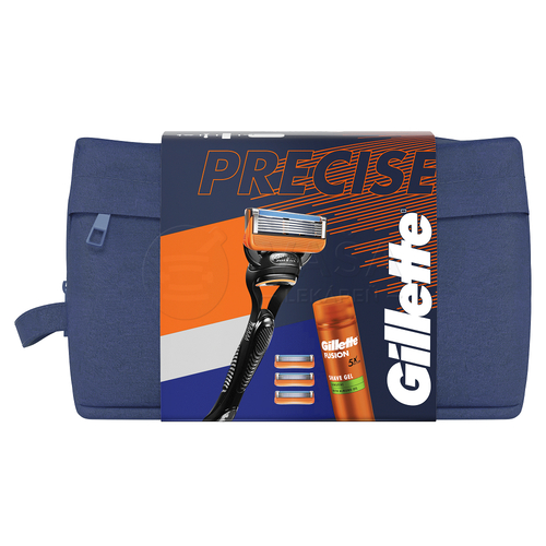Gillette Fusion Precise Pánska darčeková sada v kozmetickej taške