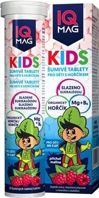 IQ MAG Kids Organický horčík + Vitamín B6