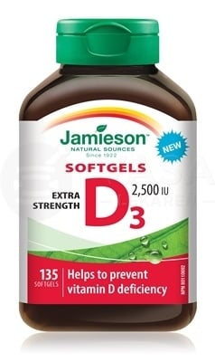 Jamieson Vitamín D3 2500 IU