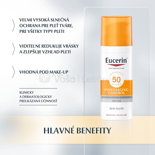Eucerin Sun Photoaging Control Emulzia na opaľovanie proti vráskam SPF50+