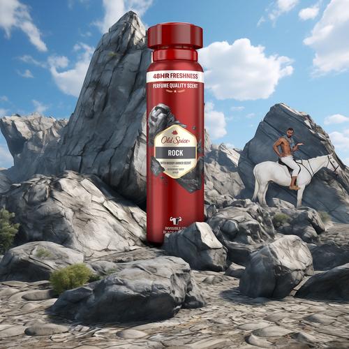 Old Spice Rock Deodorant v spreji pre mužov, 48H sviežosť a bez hliníka