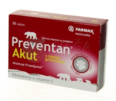 Farmax Preventan Akut + Vitamín C s novou príchuťou