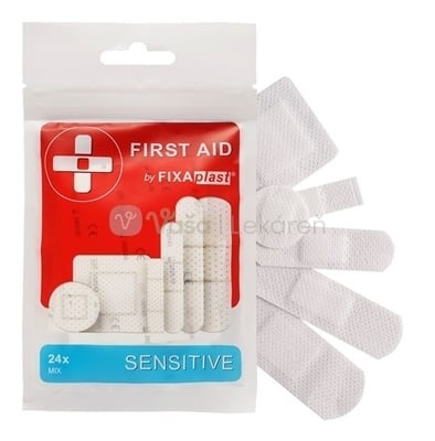 FIXAplast First Aid Sensitive Mix Textilná náplasť (rôzne veľkosti a tvary)