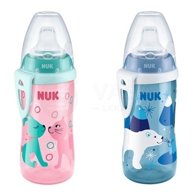 Fl.plast.nuk fc Active cup 300ml Sil.naus. xxx