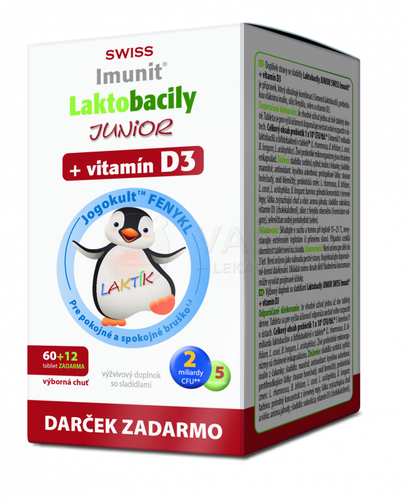 Swiss Imunit Laktobacily Junior + vitamín D3
