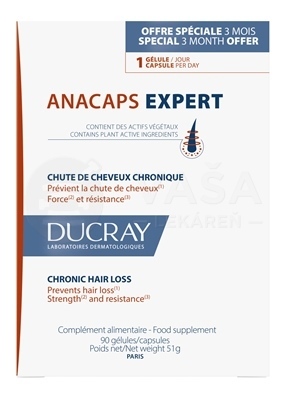 Ducray Anacaps Expert (výživový doplnok na vlasy)