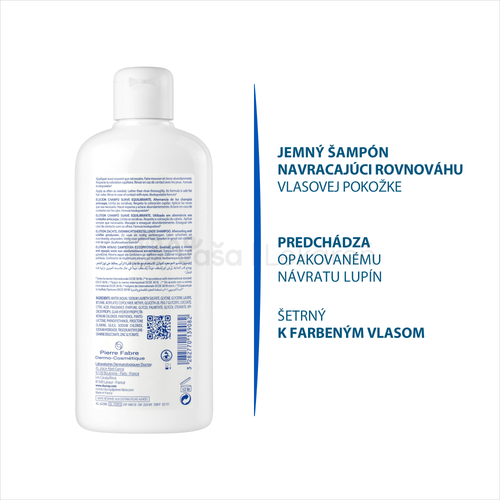 Ducray Elution Šampón navracajúci rovnováhu vlasovej pokožke