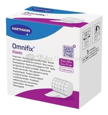 Omnifix Elastic Hypoalergénna fixačná náplasť z netkaného textilu (5 cm x 10 m)