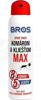 BROS Spray proti komárom a kliešťom Max