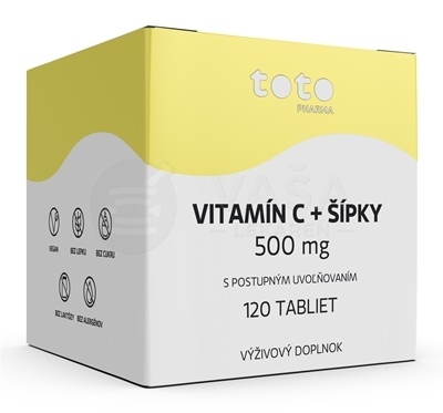 TOTO Vitamín C 500 mg + šípky