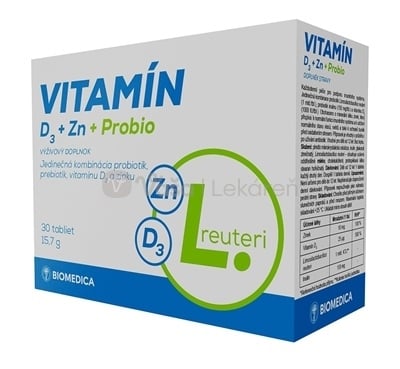 Biomedica Vitamín D3 + Zn + Probio