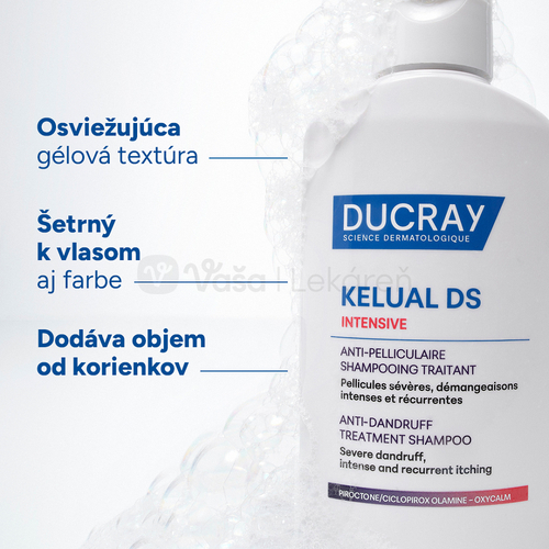 Ducray Kelual DS Intensive Ošetrujúci šampón proti lupinám