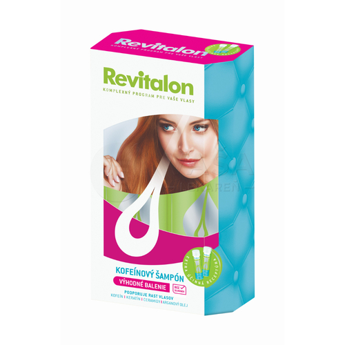 Vitar Revitalon Kofeínový šampón Duopack (Výhodné balenie)