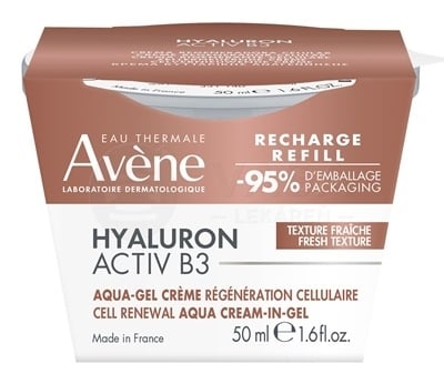 Avene Hyaluron Activ B3 Agua-gél krém pre obnovu buniek (Náhradná náplň)