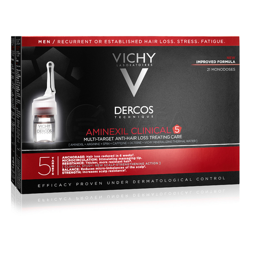 Vichy Dercos Aminexil Clinical 5 Vlasová kúra pre mužov