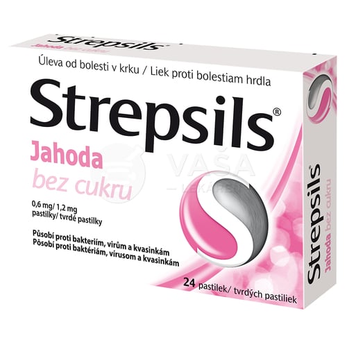 Strepsils Jahoda bez cukru