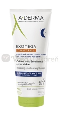 A-DERMA Exomega Control Nočný regeneračný emolienčný krém