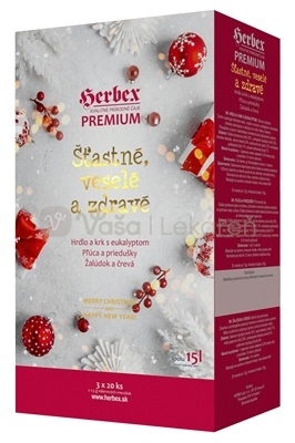 Herbex Premium Šťastné, veselé a zdravé (Vianočné balenie bylinných čajov)