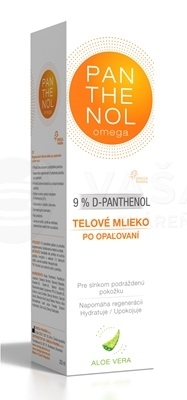 Omega Panthenol 9% mlieko po opaľovaní s aloe vera