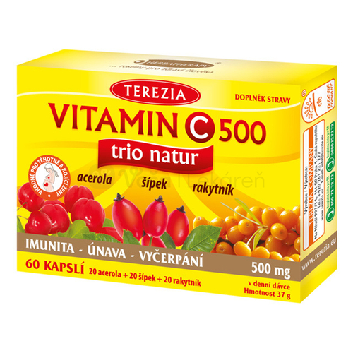Vitamin c 500mg Trio Natur 60cps H128 xxx