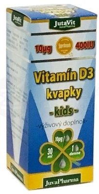 JutaVit Vitamín D3 kvapky Kids