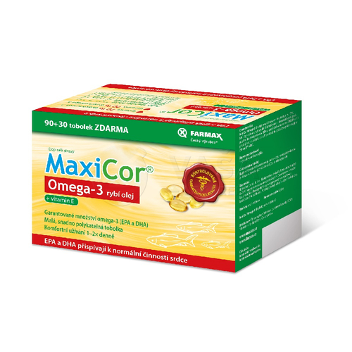 Farmax MaxiCor Omega-3 Rybí olej