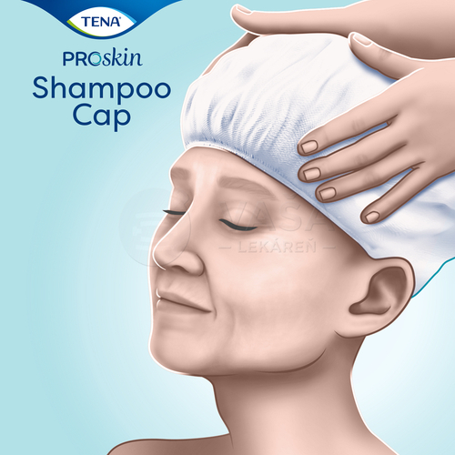 Tena Shampoo Cap (Bezoplachový šampón a kondicionér v čiapke)
