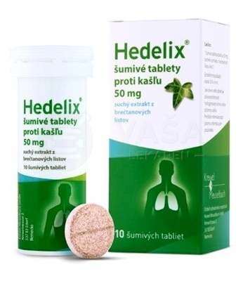 Hedelix Šumivé tablety proti kašľu