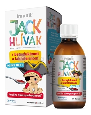 Imunit Jack Hlivák Sirup s betaglukánmi a laktofreínom
