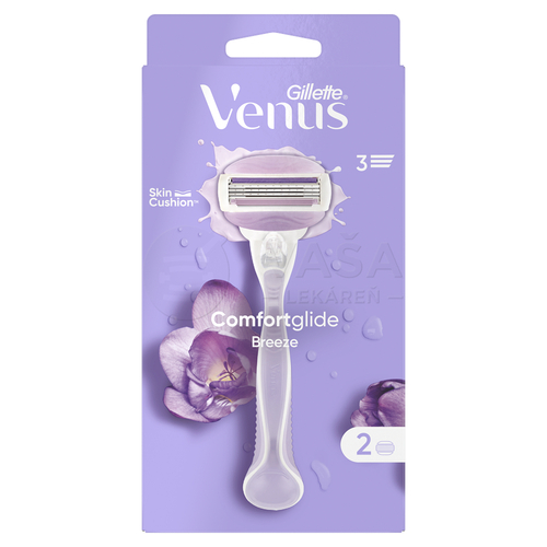 Gillette Venus Comfortglide Breeze Dámsky holiaci strojček s náhradnými hlavicami