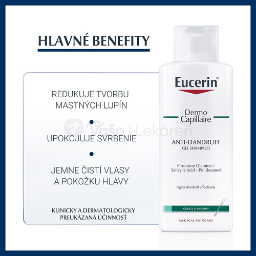 Eucerin DermoCapillaire Šampón proti mastným lupinám