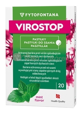 Fytofontana Virostop Pastilky Príchuť mäta