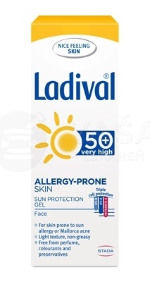 Ladival Allerg Face Gél na opaľovanie na pleť s alergiou na slnko SPF50+