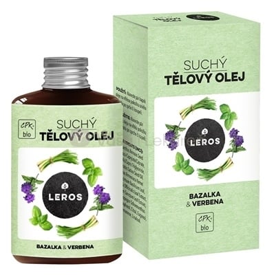 Leros Bazalka &amp; Verbena Suchý telový olej