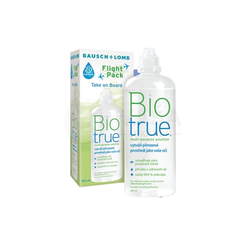 Biotrue Multi-purpose solution Flight pack (zelený)