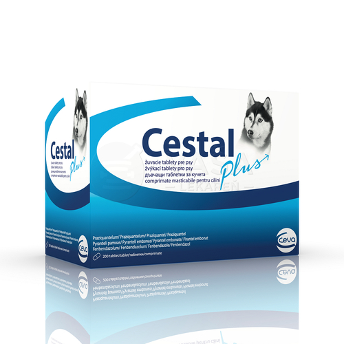 Cestal Plus 50 mg/144 mg Tablety na odčervenie psov