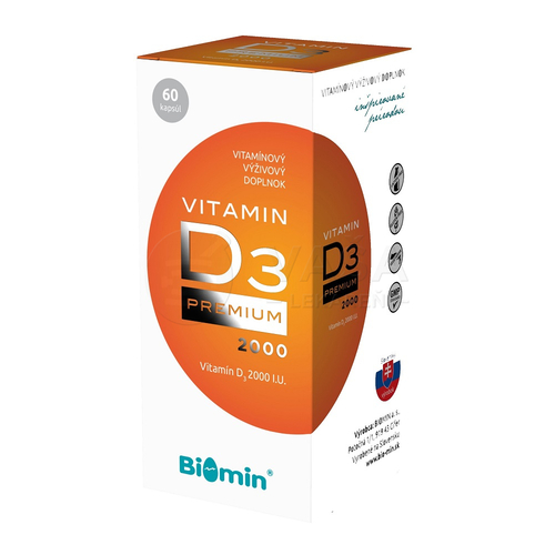 Biomin Vitamín D3 2000 IU Premium