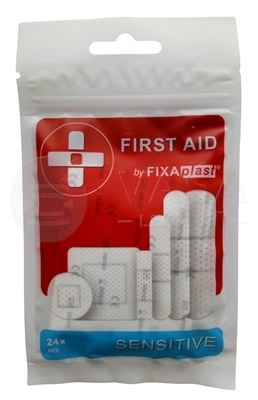 FIXAplast First Aid Sensitive Mix Textilná náplasť (rôzne veľkosti a tvary)
