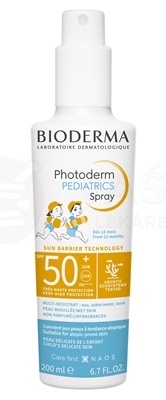 Bioderma Photoderm PEDIATRICS Sprej na opaľovanie pre deti SPF50+