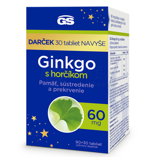 GS Ginkgo 60 mg s horčíkom Darček 2023