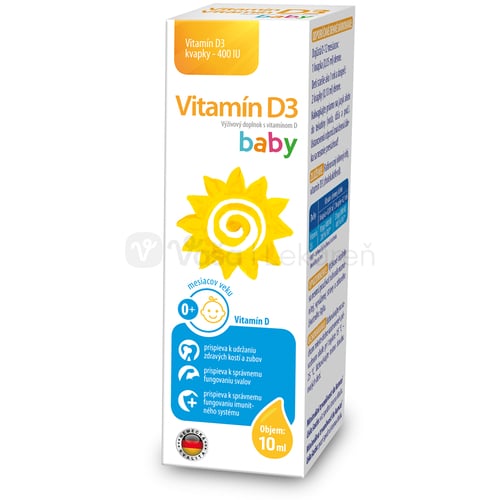 Sirowa Vitamín D3 Baby kvapky 400 IU