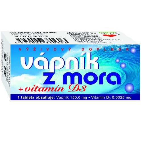 Naturvita Vápnik z mora + vitamín D3