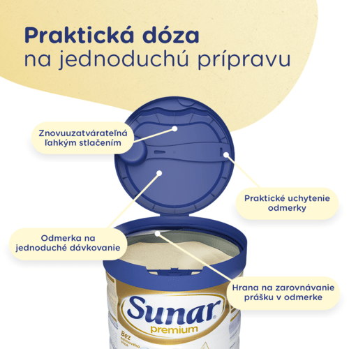 Sunar Premium 2 Multipack Pokračovacie dojčenské mlieko (od ukončeného 6. mesiaca)